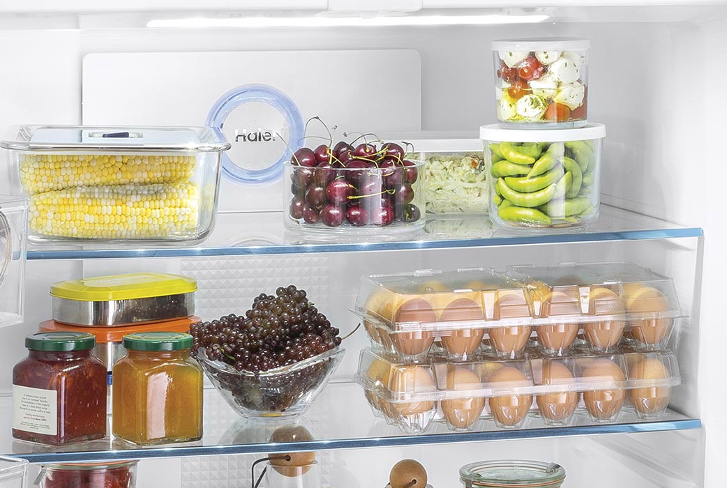 Haier refrigerator LED lighting and glass shelving Haier refrigerator LED lighting and glass shelving