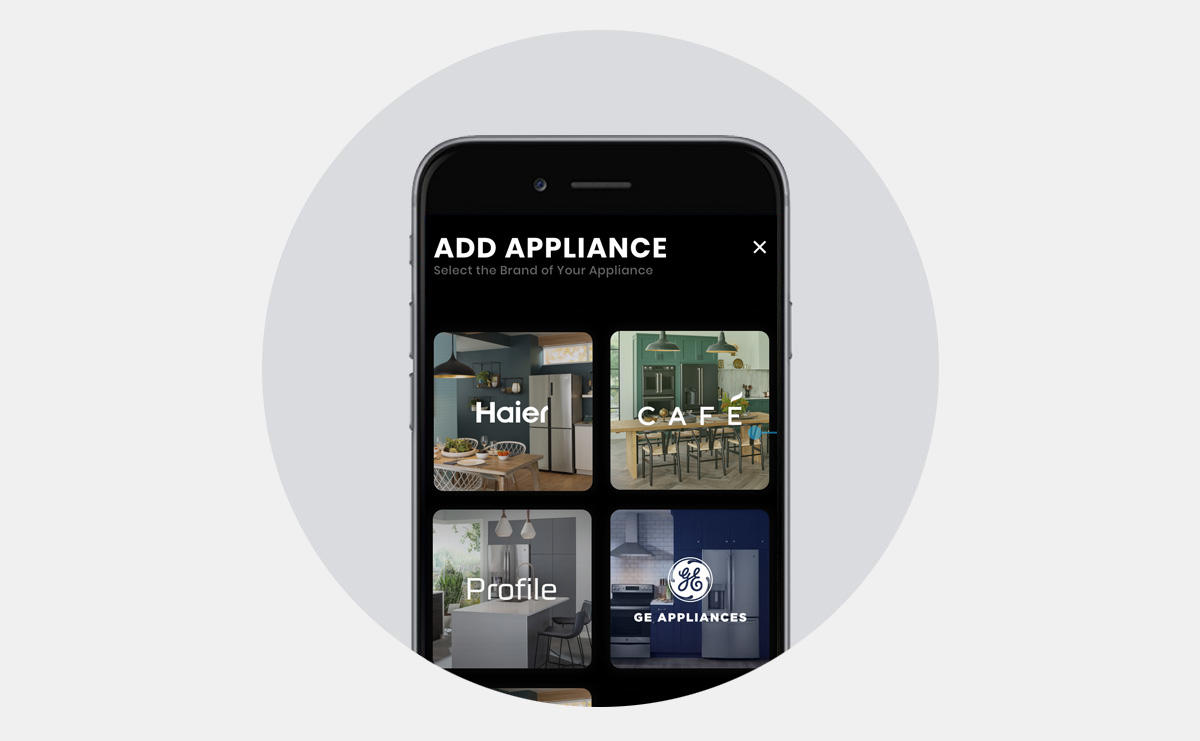 Photo of Haier Home App on phone Photo of Haier Home App on phone